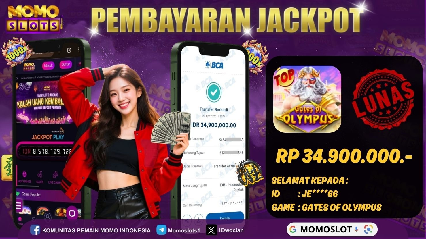 MOMOSLOTS JACKPOT SLOT GATES OF OLYMPUS
